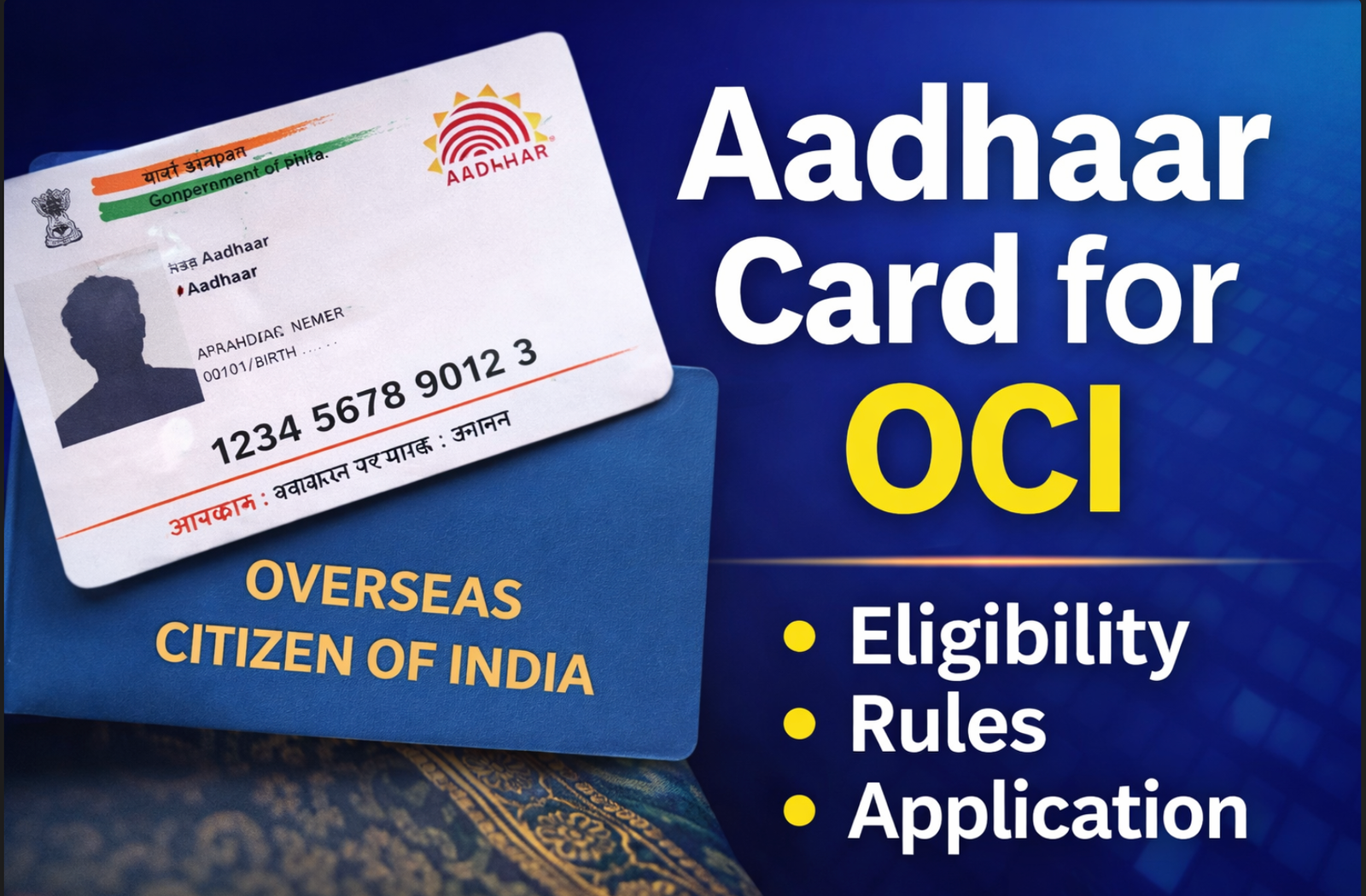 Aadhar card for OCi
